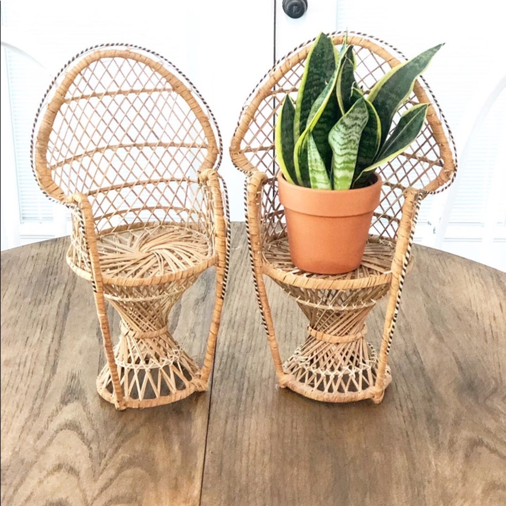 Small Peacock Chair(s) for Plants or Dolls